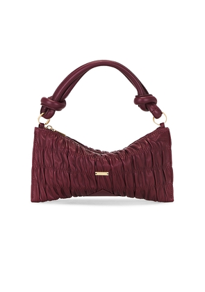 Cult Gaia Hera Nano Shoulder Bag in Wine.