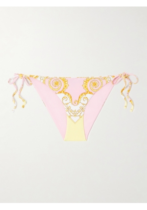 Versace - Printed Bikini Briefs - Pink - 1,2,3,4,5
