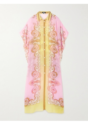 Versace - Printed Georgette Kaftan - Multi - One size