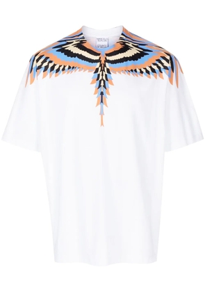 COUNTY OF MILAN Optical Wings-print cotton T-shirt - White