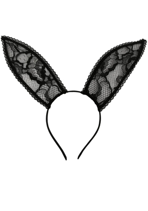 Fleur Du Mal lace bunny ears - Black