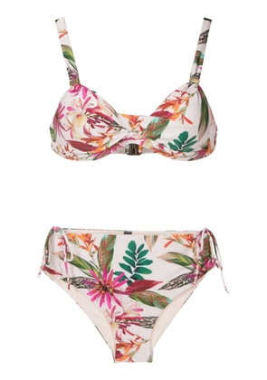 Lygia & Nanny Marcela floral-print bikini - White