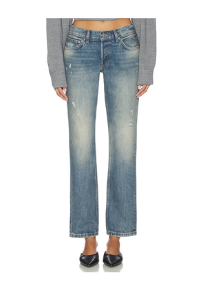 EB Denim Low Rise Straight Leg in Blue. Size 23. Also in 25, 26, 27, 28, 29, 30.