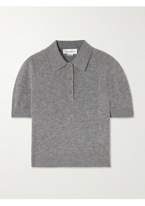 Victoria Beckham - Merino Wool Polo Shirt - Gray - x small,small,medium,large,x large