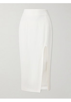 Victoria Beckham - Twill Midi Skirt - Ivory - UK 4,UK 6,UK 8,UK 10,UK 12,UK 14