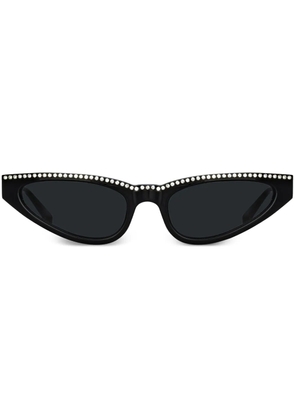 Linda Farrow crystal-embellished cat-eye-frame sunglasses - Black