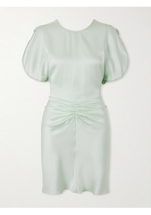 Victoria Beckham - Gathered Mini Dress - Green - UK 4,UK 6,UK 8,UK 10,UK 12,UK 14