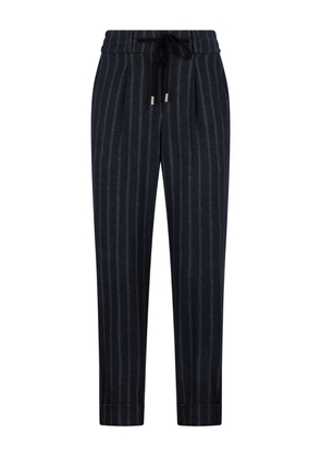 Peserico pinstriped trousers - Grey