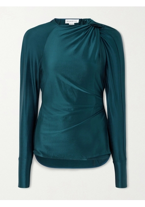 Victoria Beckham - Twisted Satin Top - Blue - UK 4,UK 6,UK 8,UK 10,UK 12,UK 14