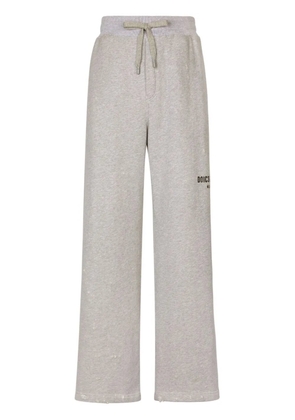 Dolce & Gabbana logo-print cotton track pants - Grey