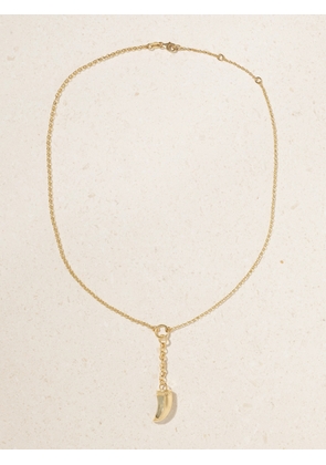 FoundRae - Claw + Small Mixed Belcher 18-karat Gold Prasiolite Necklace - One size