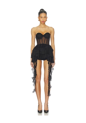 Aniye Records Doris Bustier Dress in Black. Size M. Also in S.