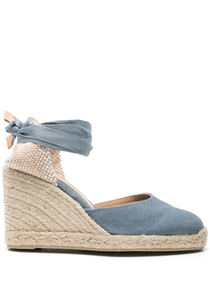 Castañer Carina 90mm wedge espadrilles - Blue