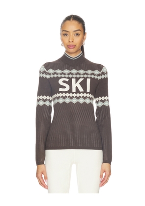 Alp N Rock Goldie Mock Neck Sweater in Brown. Size L. Also in M, S, XS.