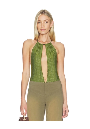CULTNAKED Switch Bodysuit in Green. Size L. Also in M, S, XL, XS, XXL.