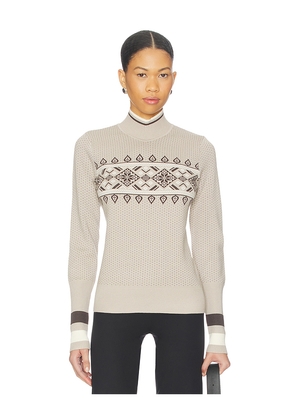 Alp N Rock Holly Mock Neck Sweater in Taupe. Size L. Also in M, S.