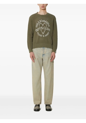 Billionaire Boys Club heart-logo knit sweater - Green