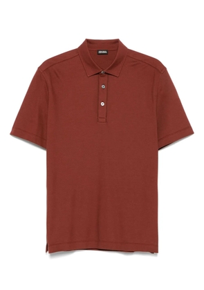 Zegna short-sleeves polo shirt - Brown