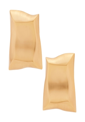 Cult Gaia Alaya Earring in Metallic Gold.