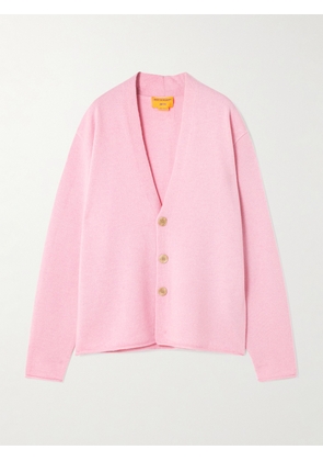 Guest In Residence - Everywear Oversized Cashmere Cardigan - Pink - x small,small,medium,large,x large