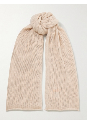 Guest In Residence - The Blanket Ribbed Cashmere Scarf - Neutrals - One size
