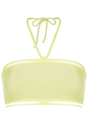 Gloria Coelho halterneck bikini top - Green