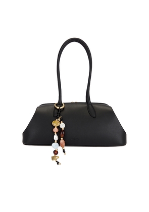 Cult Gaia Raia Satchel Shoulder Bag in Black.