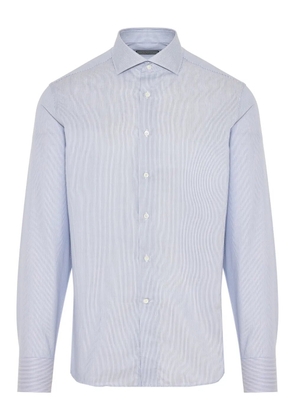 Canali poplin shirt - Blue