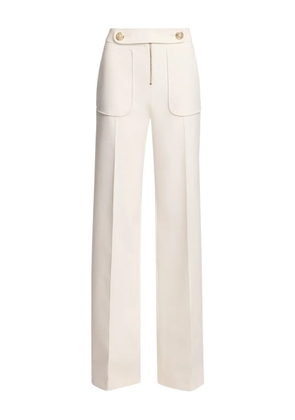 Elie Saab crepe trousers - White
