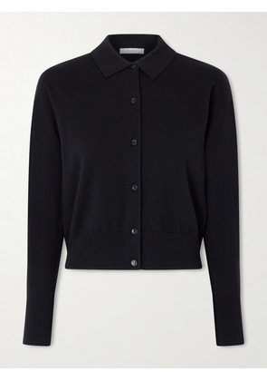 Max Mara - Cropped Wool-blend Cardigan - Black - x small,small,medium,large,x large