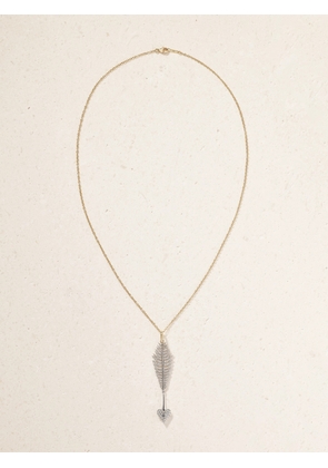 Mizuki - Arrow 18-karat Yellow And White Gold Diamond Necklace - One size