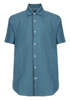 Osklen short-sleeve linen shirt - Blue