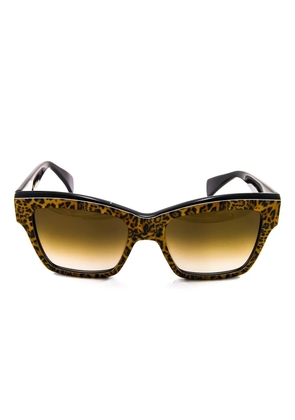 Kador Charm leopard-print sunglasses - Brown