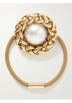Jennifer Behr - Marit Faux Pearl-embellished Gold-plated Hair Tie - One size