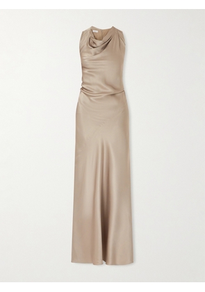 Brunello Cucinelli - Silk Maxi Dress - Brown - x small,small,large