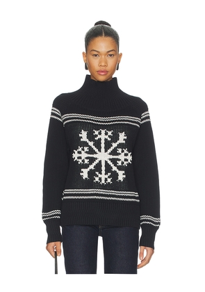 Alp N Rock Alora Mock Neck Ski Sweater in Black,White. Size S. Also in M.