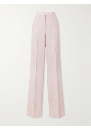 Max Mara - Pleated Wool, Mohair And Silk Straight-leg Pants - Pink - UK 4,UK 6,UK 8,UK 10,UK 12,UK 14,UK 16,UK 18