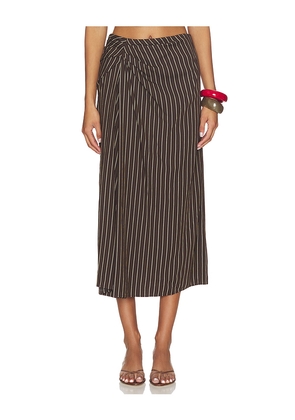 A.L.C. Jean Skirt in Brown. Size 10. Also in 0, 2, 4, 6.