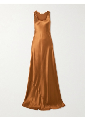 Heirlome - Margot Silk-satin Maxi Dress - Metallic - US0,US2,US4,US6,US8,US10