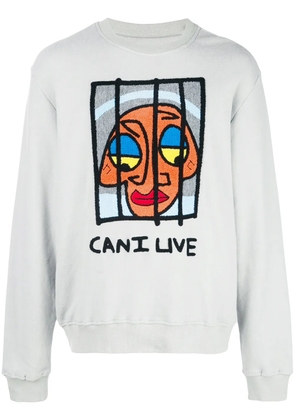 Haculla Can I Live sweatshirt - Grey