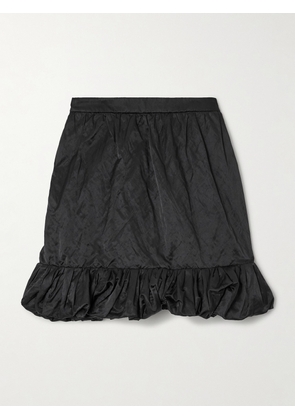 Chloé - Ruffled Satin Mini Skirt - Black - FR 34,FR 36,FR 38,FR 40,FR 42,FR 44