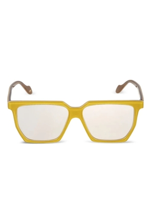 Kador charlize geometric-frame glasses - Yellow