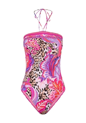 Camilla Viola halterneck swimsuit - Pink