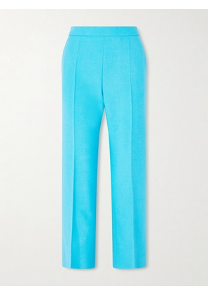 Chloé - Wool-crepe Straight-leg Pants - Blue - FR 34,FR 36,FR 38,FR 40,FR 42,FR 44