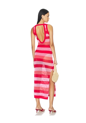 BEACH RIOT Holly Rose Dress in Red. Size L. Also in M, S, XL, XS.