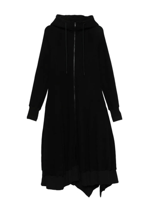 Yohji Yamamoto hooded asymmetrical coat - Black
