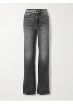 KHAITE - Danielle Stretch High-rise Slim-leg Jeans - Gray - 24,25,26,27,28,29,30,31,32