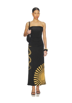 Cala de la Cruz Daphne Dress in Black. Size L. Also in M, S, XL, XS.