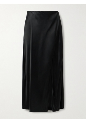 KHAITE - Demi Satin Midi Skirt - Black - US0,US2,US4,US6,US8,US10