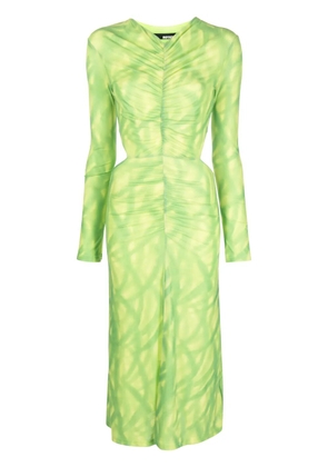 ROTATE BIRGER CHRISTENSEN cut-out ruched dress - Green